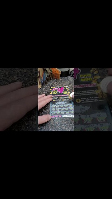 Fab 4 Scratch Off Win #shorts #lottery