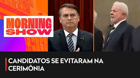 Bolsonaro e Lula ficam frente a frente em posse de Moraes