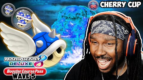 The Bombing of Only BLUE SHELLS! | Mario Kart 8 DELUXE (WAVE 5) - CHERRY CUP