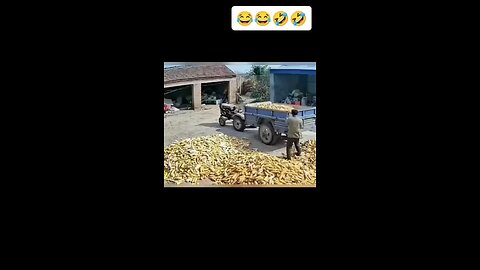 Comedy video - Tractor destroy Wall
