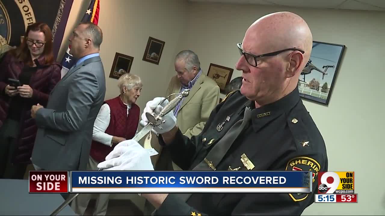 Former President's sword, lost for 40 years, might be home