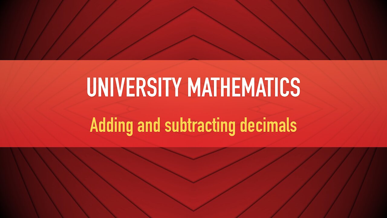 Adding and subtracting decimals (Explained in spanish)