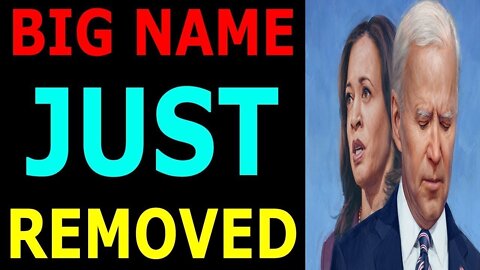 BIG NAME JUST HAS BEEN REMOVED TODAY BIG UPDATE - TRUMP NEWS