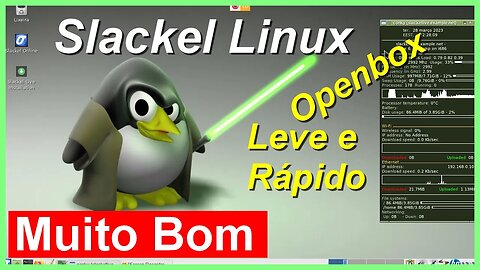 Slackel Linux baseado no Slackware e Salix OS. Desktop Openbox. Versões 32 e 64 bit. Muito rápido