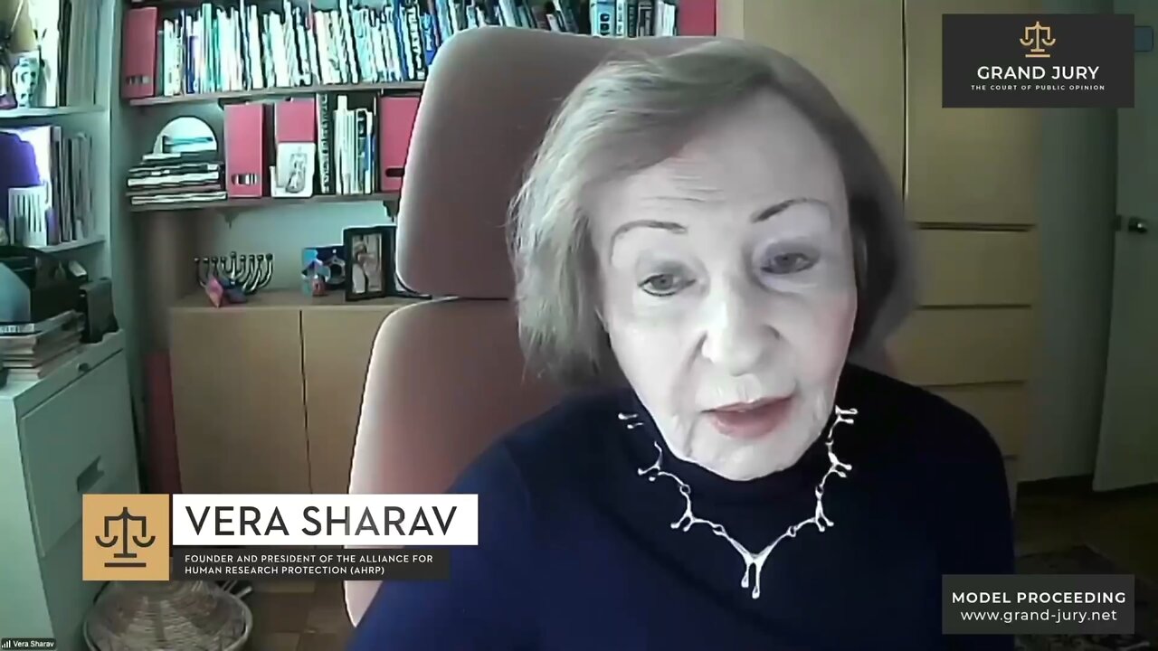 Grand Jury - 26/02/2022 - Jour 6 - Vera Sharav sur l'eugénisme en tant qu'idéologie hiérarchique et autoritaire et qui mène au génocide.