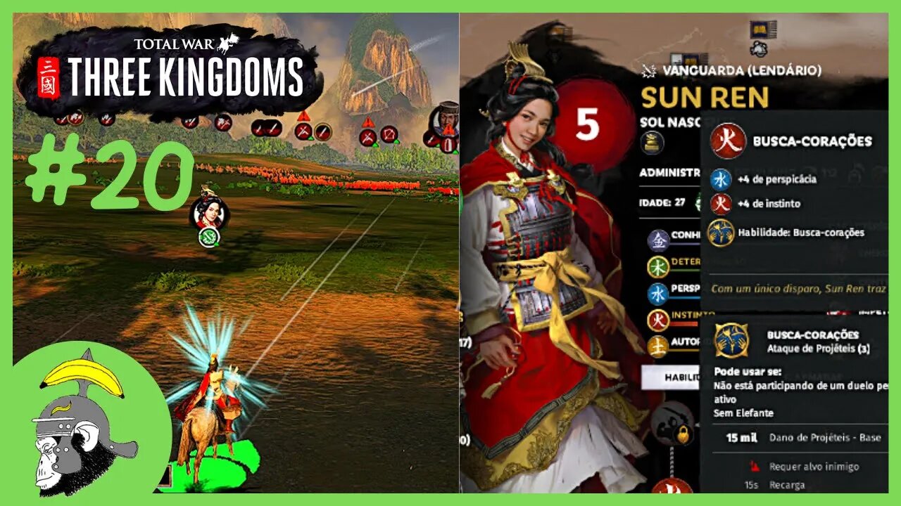 Sun Ren Sniper : Total War Three Kingdoms Shi Xie | Gameplay PT-BR Parte 20