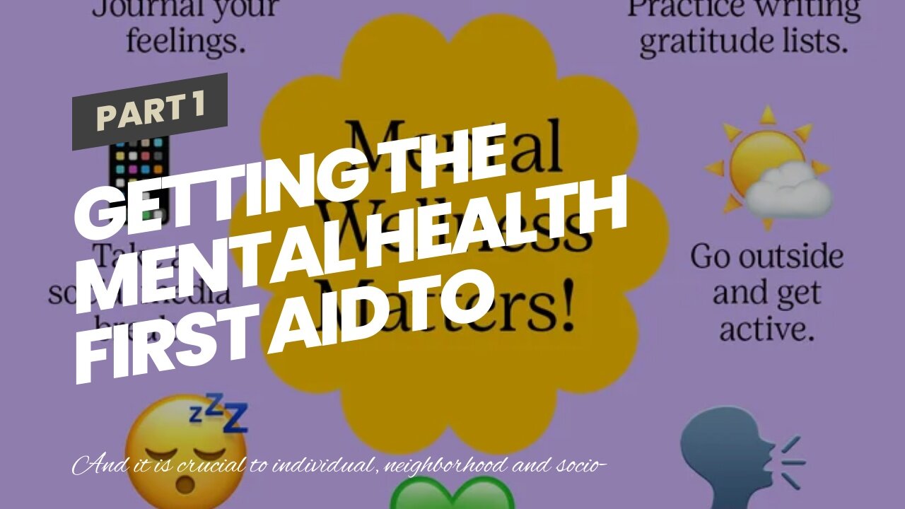 Getting The Mental Health First Aid To Work