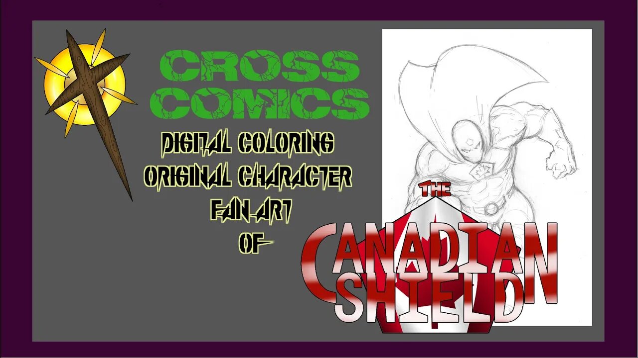 Digital Coloring Original Character fan art of Canadian Shield by Jason Gonzalez