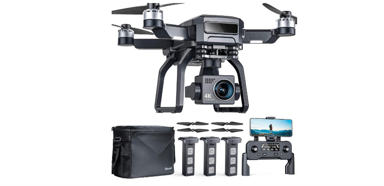 Bwine F7 GPS Drones with Camera for Adults 4K Night Vision, 3-Aix Gimbal, 2Mile Long Range