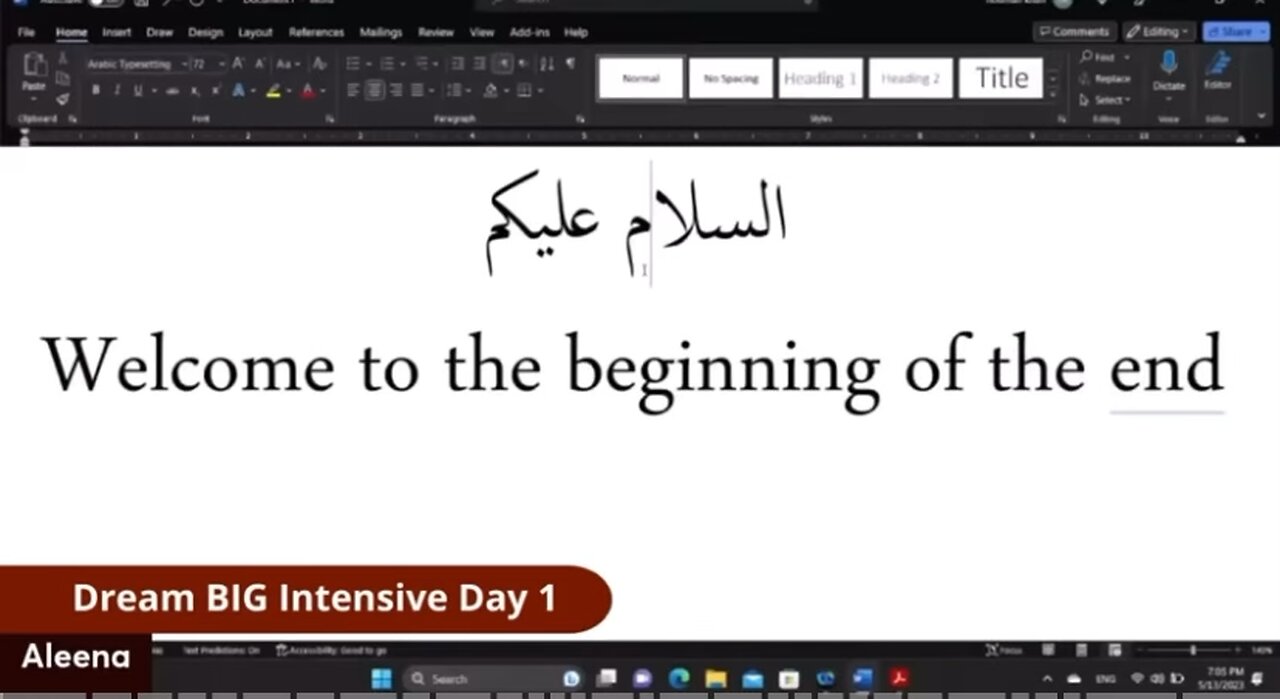 Dream BIG: 10-Day Live Arabic Intensive