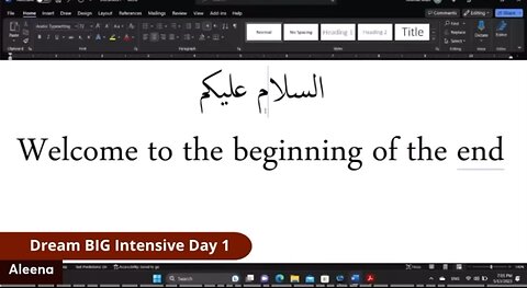 Dream BIG: 10-Day Live Arabic Intensive