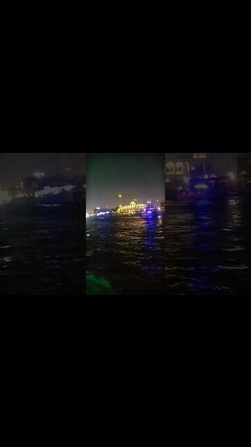 Abra Ride At Night, Dubai! #shorts #abraride #viralshortvideo #dubaicity