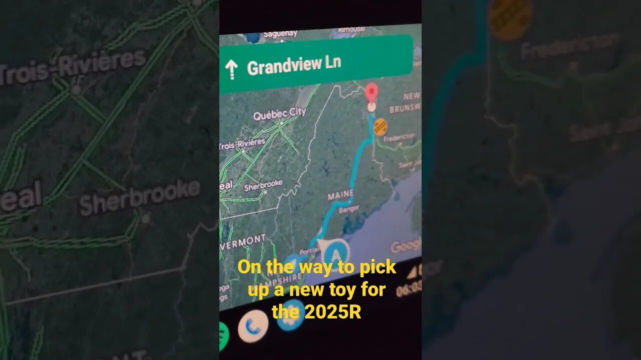 Headed up to way Northern Maine to pick up a new toy for the 2025R