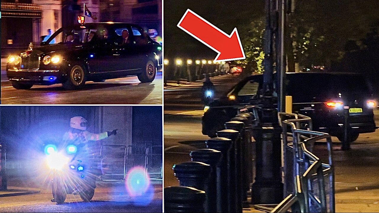 POLICE STOP VAN DRIVING OFF ROAD TOWARDS ROYALS AT BUCKINGHAM PALACE 🛑