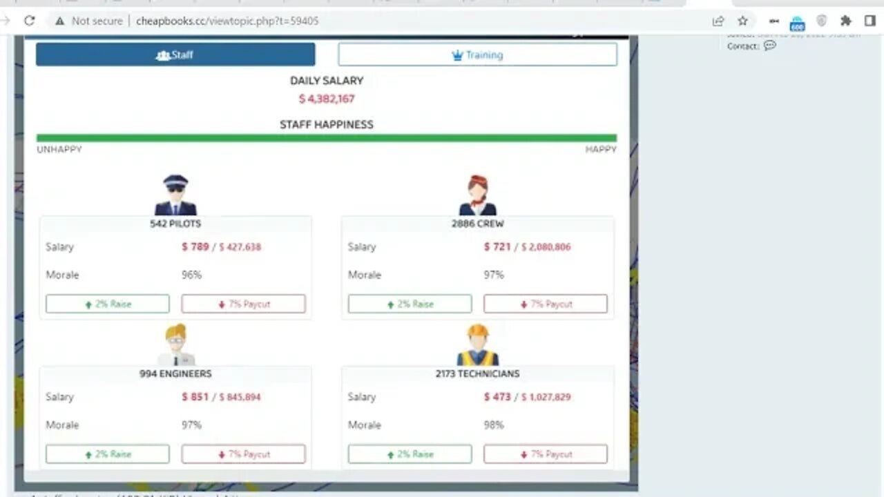 Airline Manager 4 Staff Salary