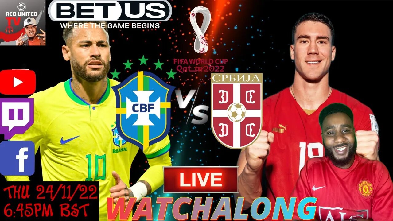 BRAZIL vs SERBIA LIVE Stream Watchalong - FIFA WORLD CUP 2022