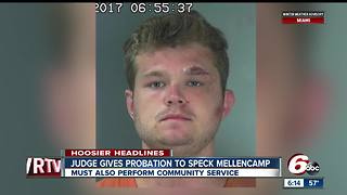 Speck Mellencamp ordered into probation, community service