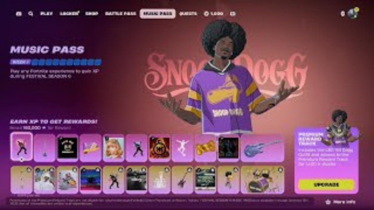 *New* Snoop Dogg Fortnite Festival Pass(All Rewards)