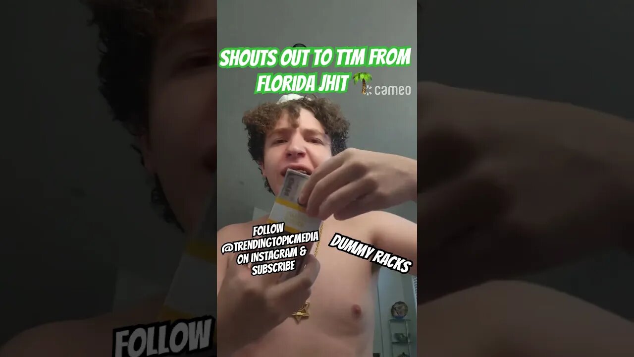 Shouts out to @trendingtopicmedia from @TheFloridaJhit 🌴