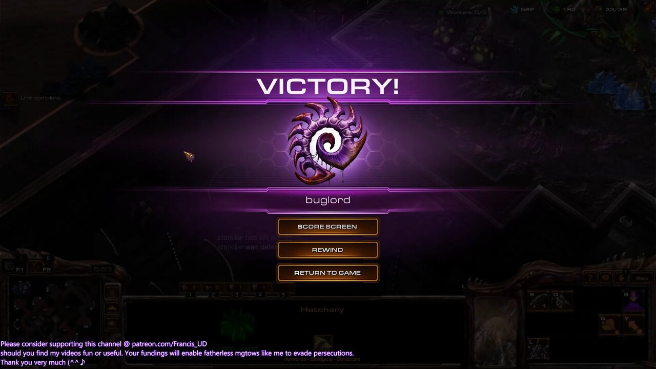 starcraft2 zerg v terran lost, to my surprise zerg v zerg won.. so odd!