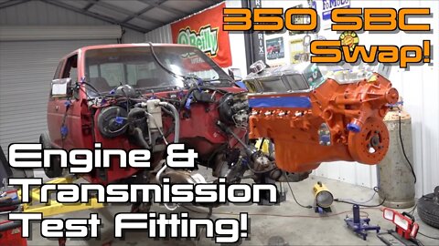 Test Fitting My New Engine & Transmission! S10 Restomod Ep.5