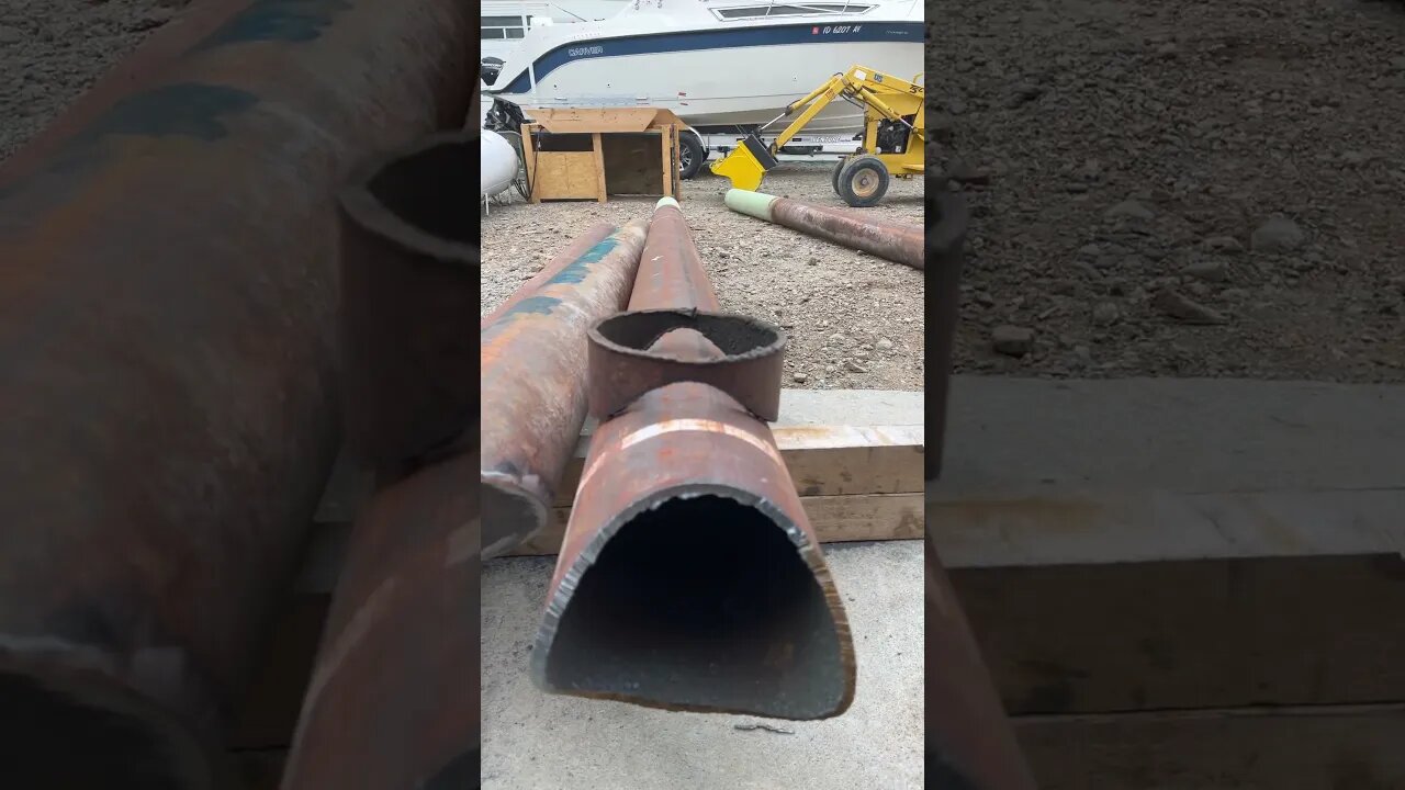 8 inch pipe saddle cutting with the plasma cutter. Free hand