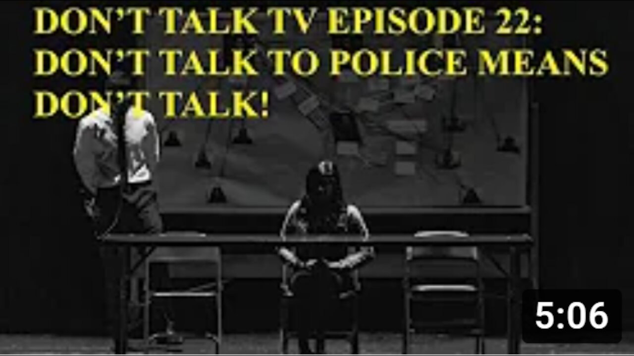 Don’t Talk TV Episode 22: Don't Talk Means Don't Talk!