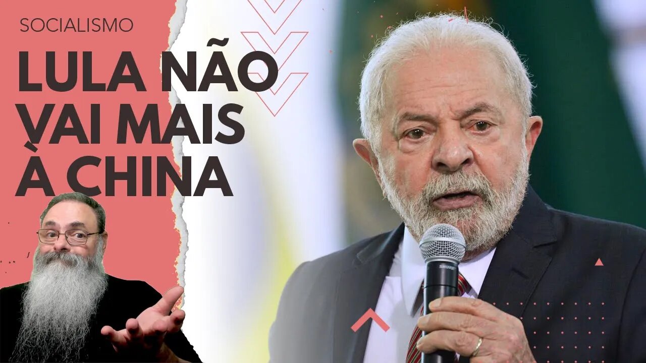 LULA CANCELA viagem À CHINA de VEZ, alegando PRINCÍPIO de PNEUMONIA, e DIZ que VAI MARCAR outra DATA