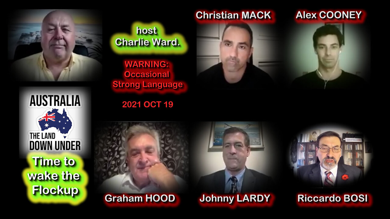 2021 OCT 19 Charlie hosts Aussies Riccardo BOSI Graham HOOD Johnny LARDY Alex COONEY Christian MACK