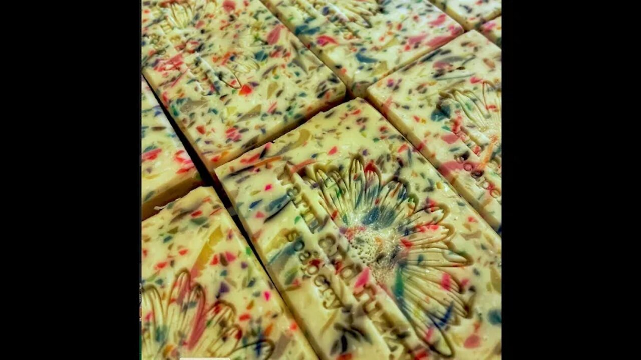 Making Cosmik Debris Confetti Soap