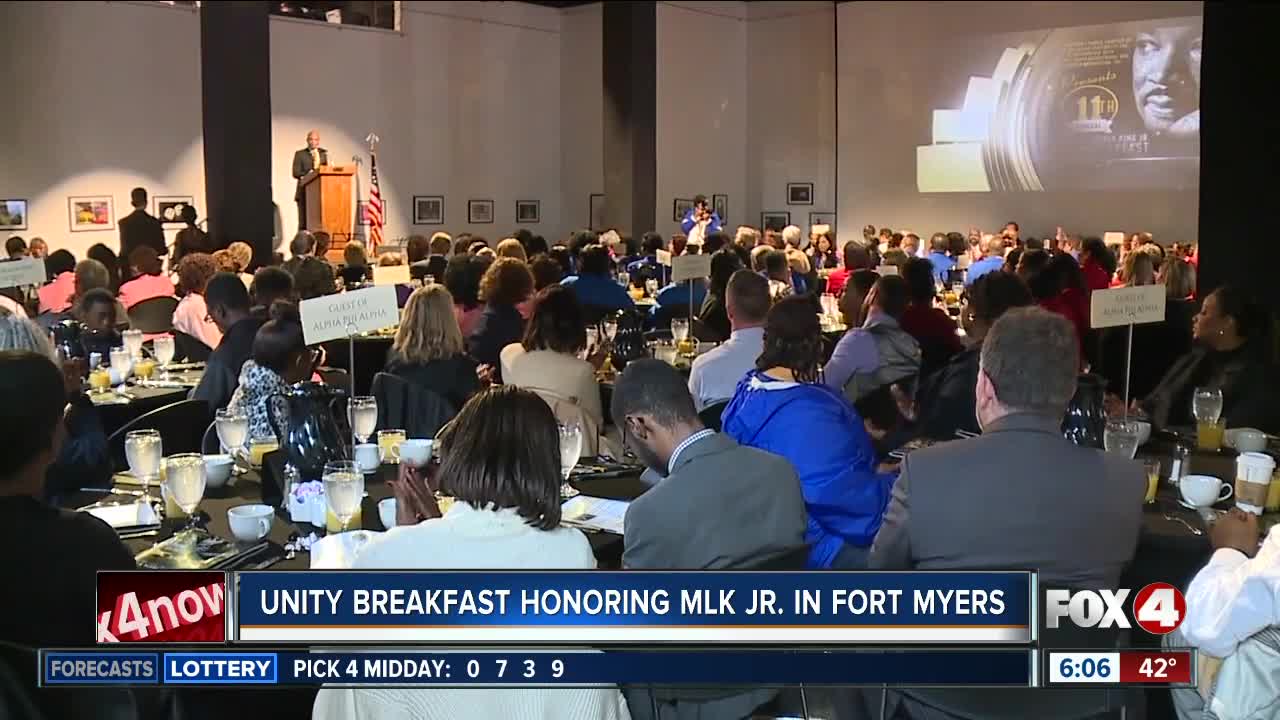 Unity breakfast honors Dr. Martin Luther King Jr. in Fort Myers