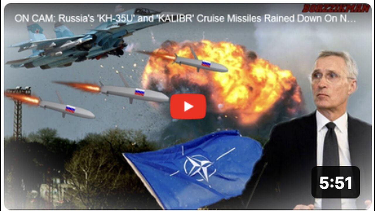 ON CAM: Russia's 'KH-35U' and 'KALIBR' Cruise Missiles Rained Down On NATO Forces In UKRAINE