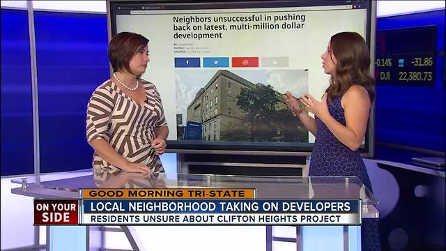 Local neighborhood taking on developers