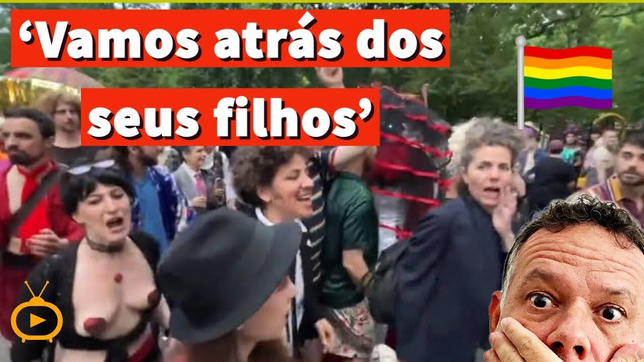 ‘Vamos atrás dos seus filhos’, cantam militantes em ato LGBT+; Durante a Marcha das Drags em NY