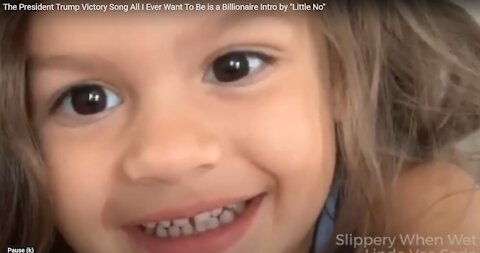 4 year old watching Trump Rally w/ All I Ever Want to be is a Billionaire victory song