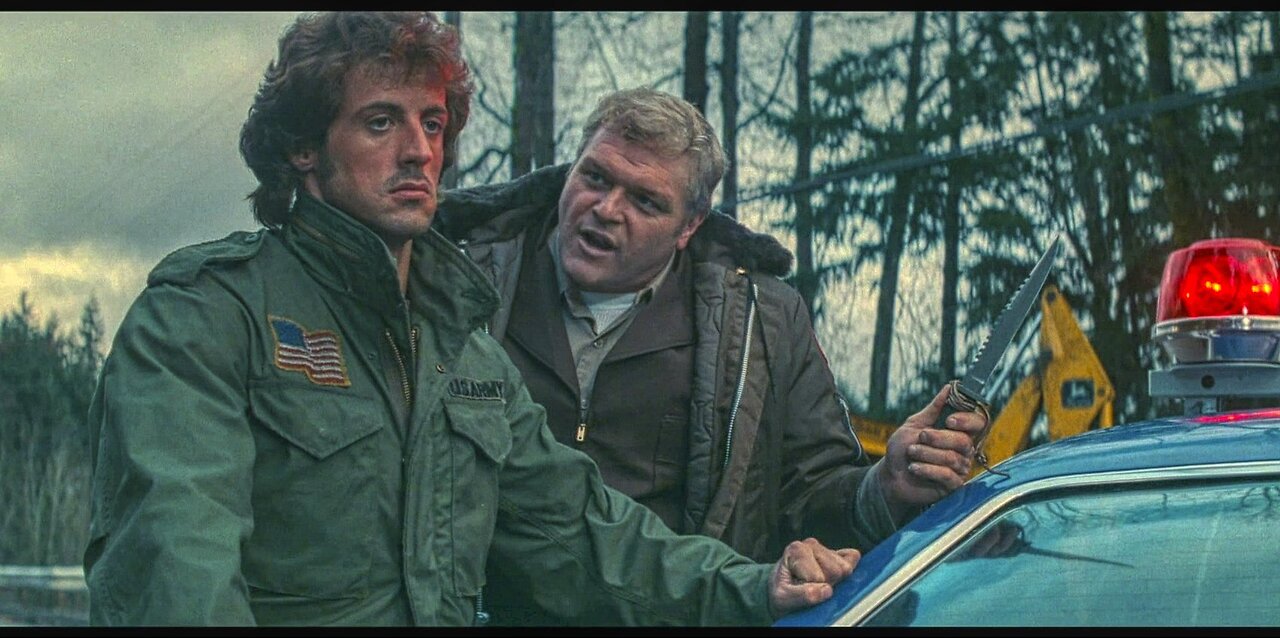 Rambo First Blood (1982) | Rambo Is Arrested by Sheriff Teasle After Refusing To Leave Town