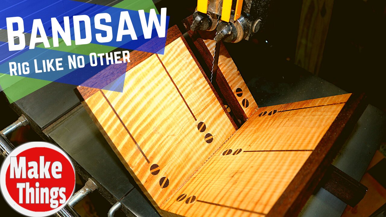 A Bandsaw Sled Like No Other // Resawing, Crosscutting: I've Never Had This MUCH Control Before!