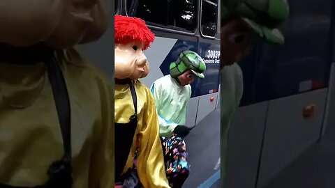 DANÇARINOS SUPER NINJAS DA CARRETA DA ALEGRIA FURACÃO, DANÇANDO FOFÃO, O MÁSKARA, BEN10 E PATATI