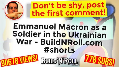 Emmanuel Macron as a Soldier in the Ukrainian War - BuildNRoll.com #shorts