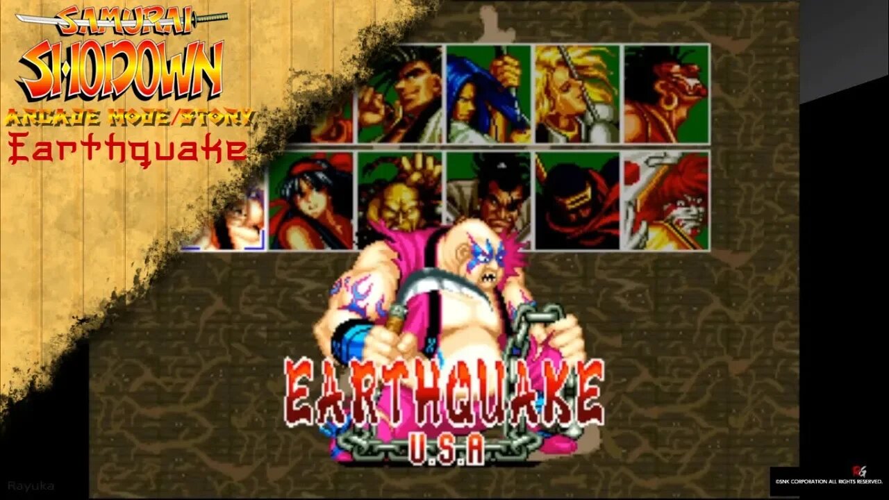 Samurai Shodown - Arcade Mode/Story - Earthquake