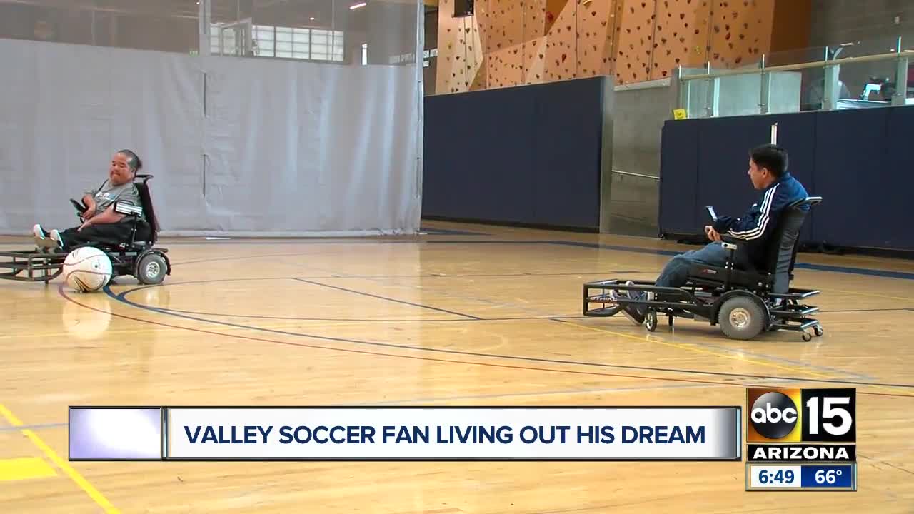 Valley soccer fan living out his dream