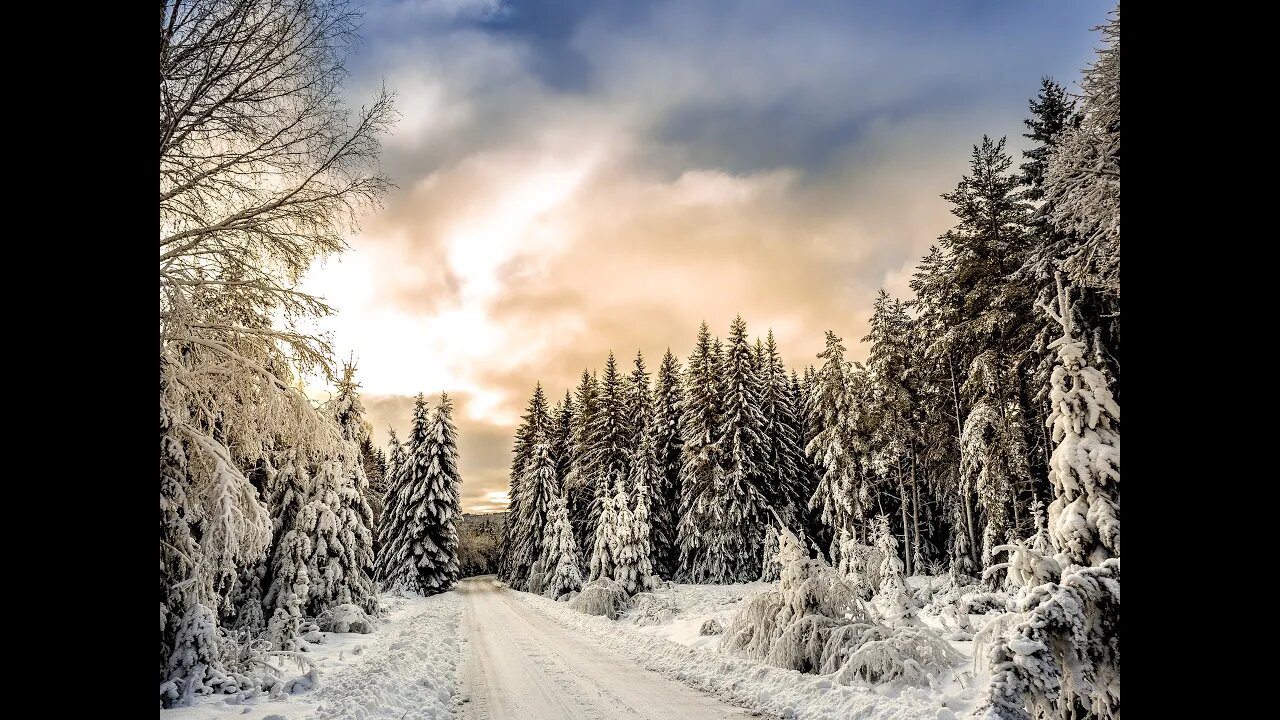 3 Hours of Relaxing Music with Beautiful Winter Scenes