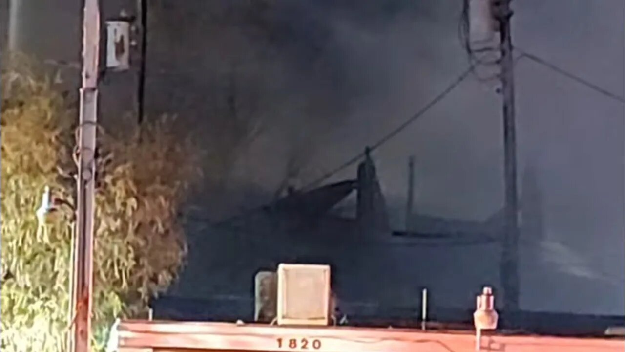 fraternity house goes up in flames