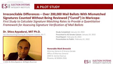Scientific Study Reveals Maricopa Counted 200,000+ Ballots With Mismatched Signatures