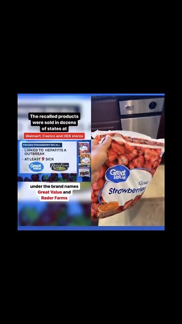 RECALL ALERT☢️🍓⚠️🥤🤮HEPATITIS A OUTBREAK🦠ON SEVERAL FOOD PRODUCT BRANDS🍓⚠️🫐🐚💫