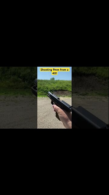 #shorts Shooting 9mm from a 40! #glock23 #gun