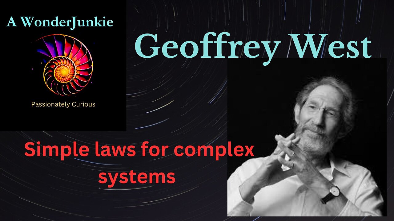 Theoretical Physicist Geoffrey West describes simple laws for complex systems.