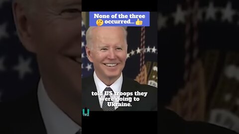 Joe Biden: "None of this three things occurred!"