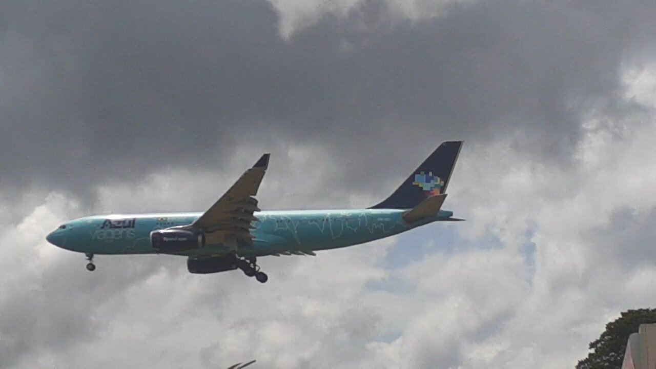 Airbus A330 PR-AIU on final approach before to land in Manaus coming from Campinas(01/14/2021)