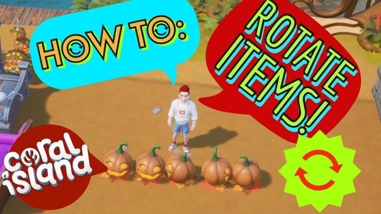 Coral Island How to Rotate Items!